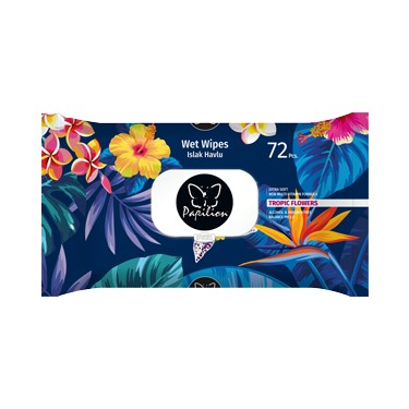 PAPILLION ISLAK MENDİL 72 Lİ