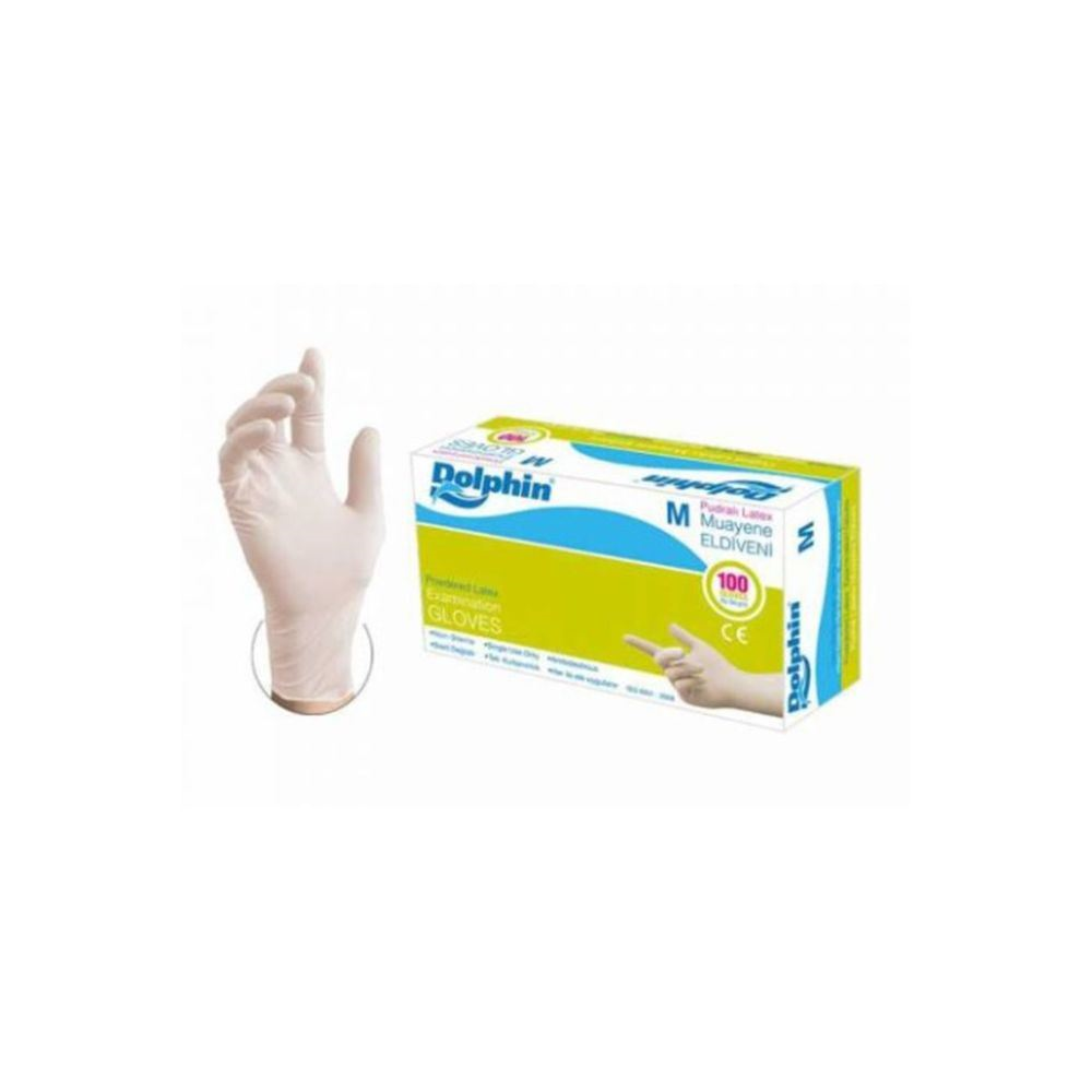 LATEX MEDIUM ELDİVEN PUDRALI ( 100 ADET )