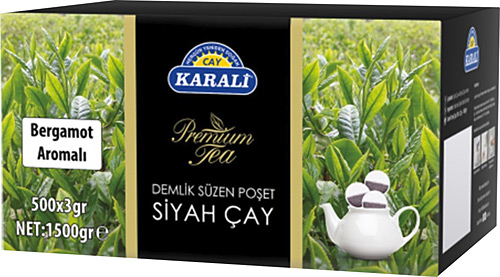 KARALİ PREMIUM EARLY GREY BERGAMOT 3,2 GR* 500 ADET